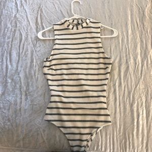 forever21 striped bodysuit tank top